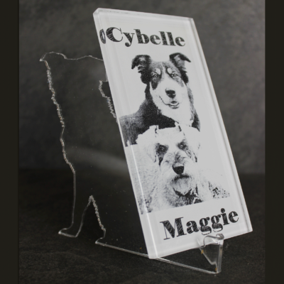 Dog Plaque Cybel and Maggie