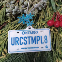 License Plate Ornament - URCSTMPL8