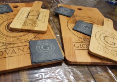 Cutting boards assortment close up